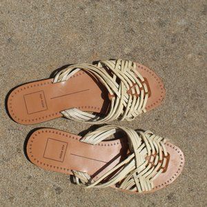 Dolce Vita Jacey Size 10 Slide Huarache Woven Flat Sandals
